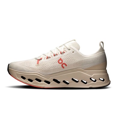 Zapatillas On Running Cloudsurfer Max Hombre Ivory/ Salmon doble capa Cloudtec Phase Zapatillas On Running Cloudsurfer Max Hombre Ivory/ Salmon doble capa Cloudtec Phase