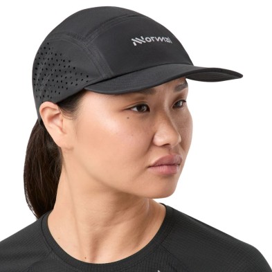 Gorra running On Running Race Cap Black visera unisex confortable Gorra running On Running Race Cap Black visera unisex confortable