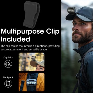 Linterna frontal Nitcore HA23 UHE clip múltiples fines