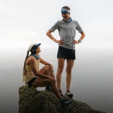 Colección ultra trail del Mont-Blanc Buff CoolNet UV Wide UTMB 2025 Navy