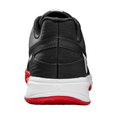 Zapatillas Wilson Rush Pro L Junior Tennis Unisex Black/ Wilson Red/ White amortiguación dinámica