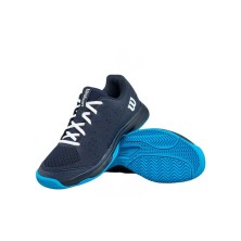Zapatillas Wilson Rush Pro L Junior Tennis Unisex azul marino y azul par
