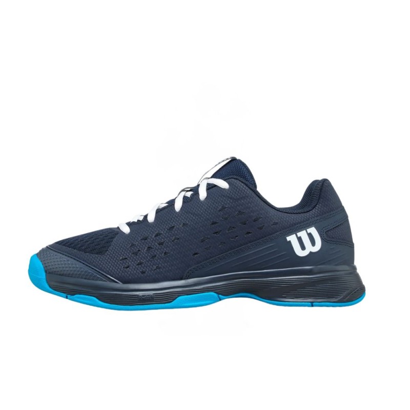 Zapatillas Wilson Rush Pro L Junior Tennis Unisex Navy Blazer/ White/ Atomic Blue