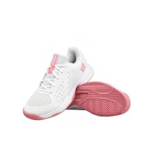 Zapatillas Wilson Rush Pro L Junior Tennis Unisex blanco salmón