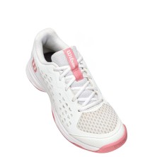 Zapatillas Wilson Rush Pro L Junior Tennis Unisex White/ White/ Mauveglow ligera y transpirable