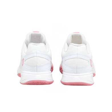 Zapatillas Wilson Rush Pro L Junior Tennis Unisex White/ White/ Mauveglow amortiguación dinámica