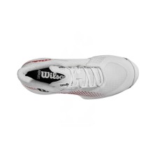 Zapatillas tenis Wilson Kaos Swift 1.5 Clay Mujer White/ Deja Vu Blue/ Wilson Red