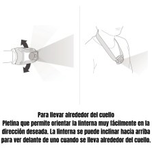 Linterna frontal Petzl Tikka 350 lúmens para colgar en el cuello