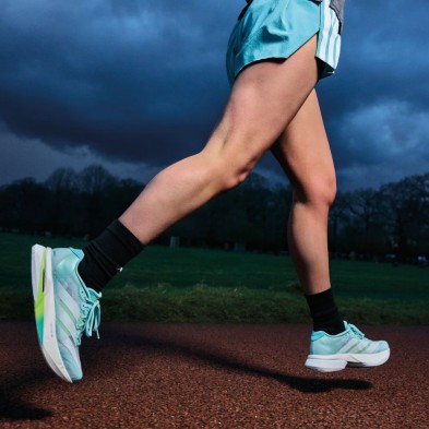 Zapatillas Adidas Adizero Boston 13 Mujer Semi Flash Aqua/ Zero Metalic/ Lucid Lemon