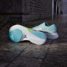 Zapatillas Adidas Adizero Boston 13 Mujer Semi Flash Aqua/ Zero Metalic/ Lucid Lemon suela lighttraxion