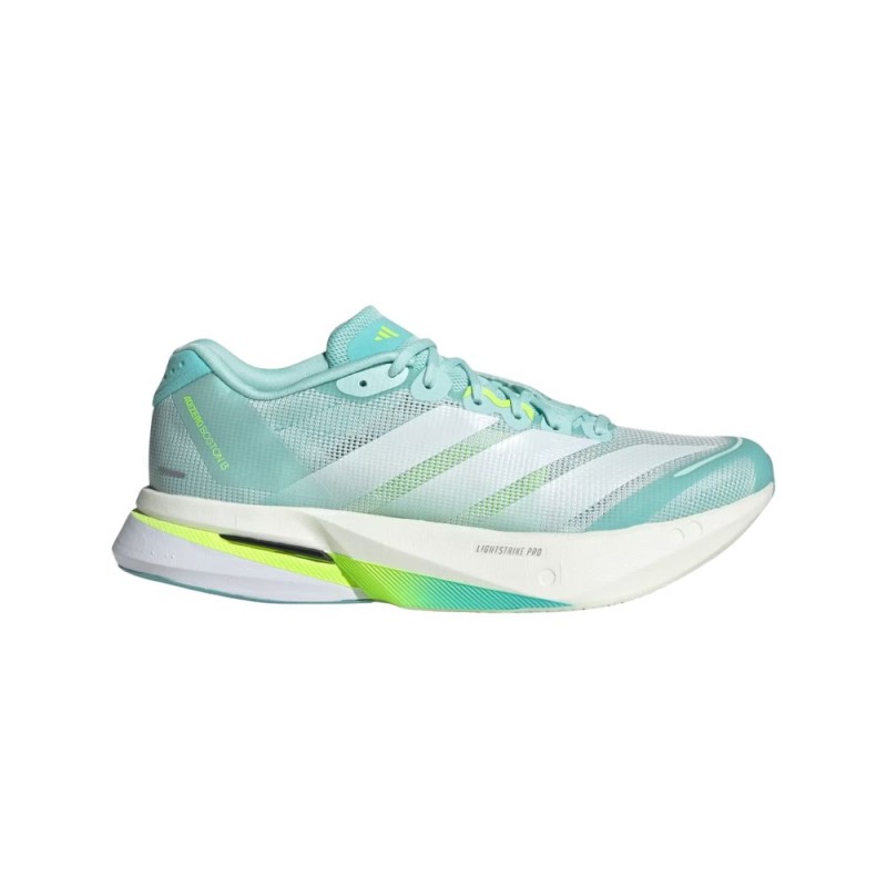 Zapatillas Adidas Adizero Boston 13 Mujer Semi Flash Aqua/ Zero Metalic/ Lucid Lemon