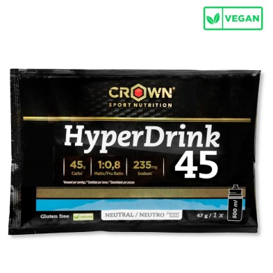 Monodosis Crown Nutrition Energy drink Hyperdrink 45 47gr Neutro