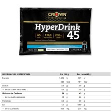 Monodosis Crown Nutrition Energy drink Hyperdrink 45 47gr Neutro