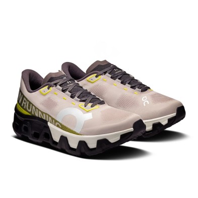 Zapatillas On Running Cloudmonster Hyper hombre berenjena amarillo par