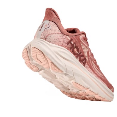 Zapatillas Hoka Clifton 10 mujer salmón entresuela CMEVA