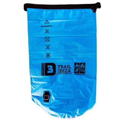3DTI Bolsa estanca 20L pesrsonalizada 3 Días Trail Ibiza 2025 20 litros azul