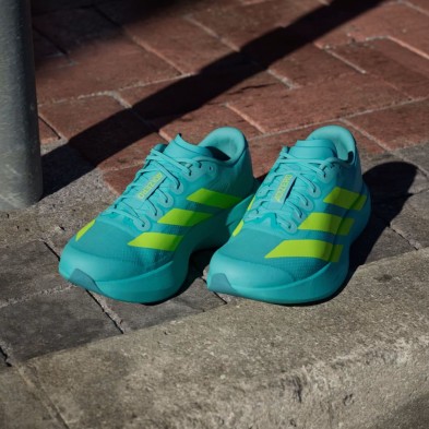 Zapatillas Adidas Adizero Evo SL Hombre Flash Aqua/ Lucid Lemon/ Mint Ton horma clásica