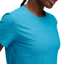 Camiseta Hoka M/corta Airolite Short Sleeve 2.0 Azul logo
