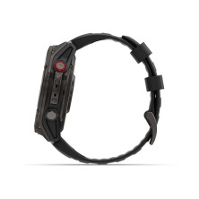 Reloj Multideporte Garmin Fenix 8 Pro 47 mm Amoled, Titanio con revestimiento de DLC con correa de silicona negra