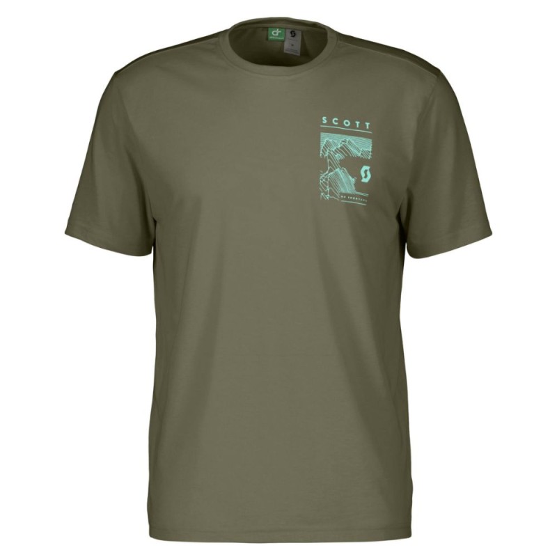 Camiseta manga corta Scott Defined Dri hombre Hay Green
