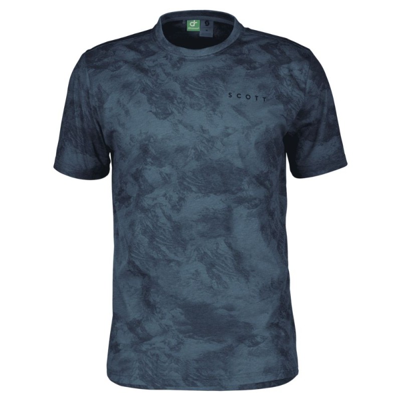 Camiseta manga corta Scott Dri Tie Dye hombre Dark Blue