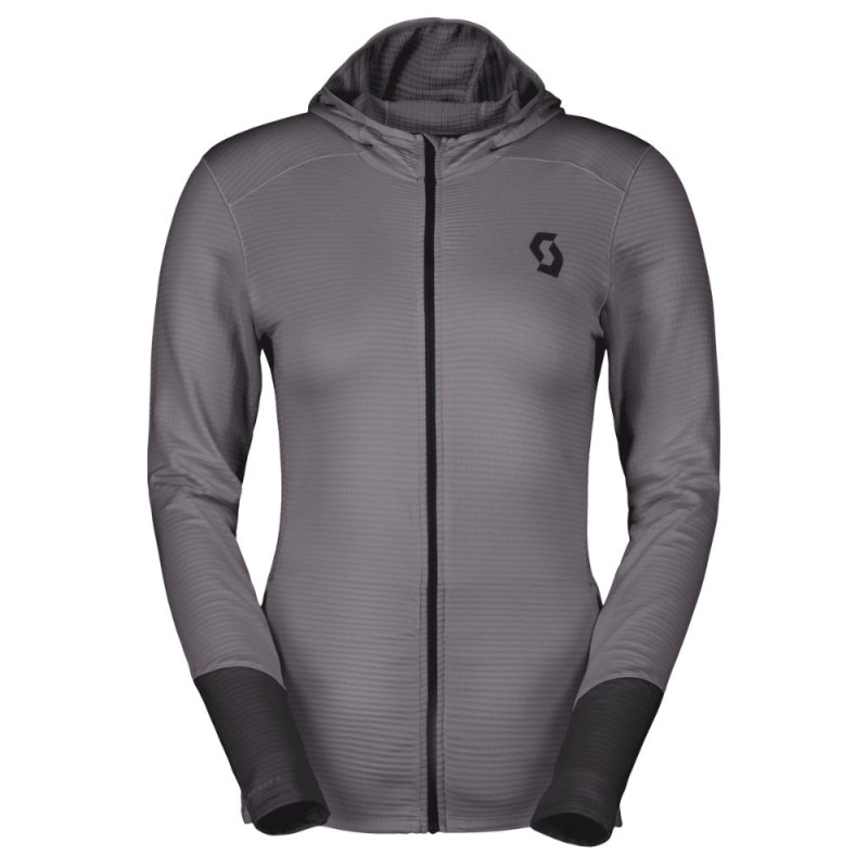 Sudadera con capucha Scott Definied Light mujer Evening Grey/ Black
