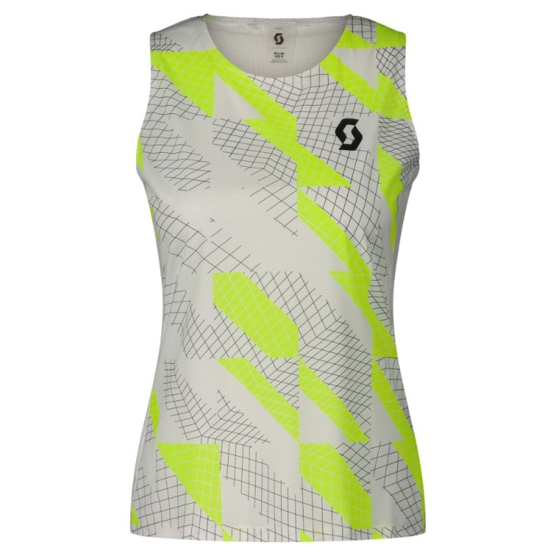 Camiseta tirantes Scott RC Run mujer White/ Black