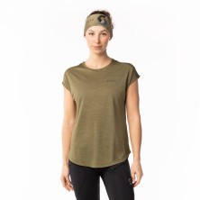 Camiseta manga corta Scott Defined mujer Hay Green outdoor perfecta para actividades en la montaña