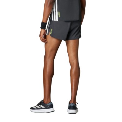 Pantalón corto Adidas Adizero running Split 3" hombre Black