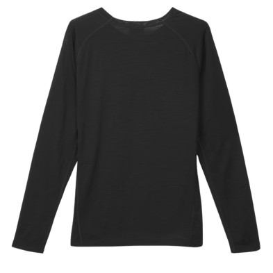 Camiseta Manga larga NNormal Merino mujer Black cómoda fina y suave