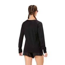Camiseta Manga larga NNormal Merino mujer Black lana merina