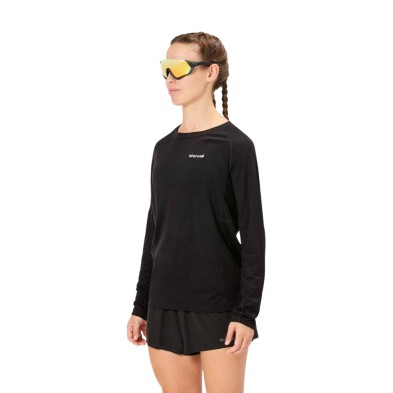 Camiseta Manga larga NNormal Merino mujer Negro