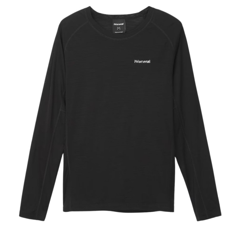 Camiseta Manga larga NNormal Merino mujer Black