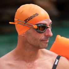 Gafas de natación Zoggs Predator Polarized Ultra Regular Grey Orange