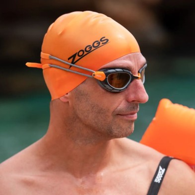 Gafas de natación Zoggs Predator Polarized Ultra Regular Grey Orange
