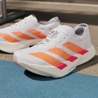 Zapatillas Adidas Adizero Adios Pro 4 Hombre Cloud White / Lucid Orange / Lucid Red para batir récords