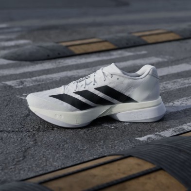 Zapatillas Adidas Adizero Boston 13 Hombre Cloud White/ Core Black/ Dash Grey suspensión
