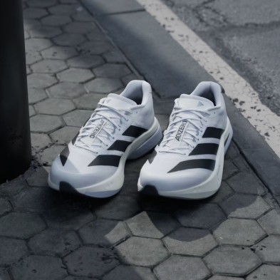 Zapatillas Adidas Adizero Boston 13 Hombre Cloud White/ Core Black/ Dash Grey