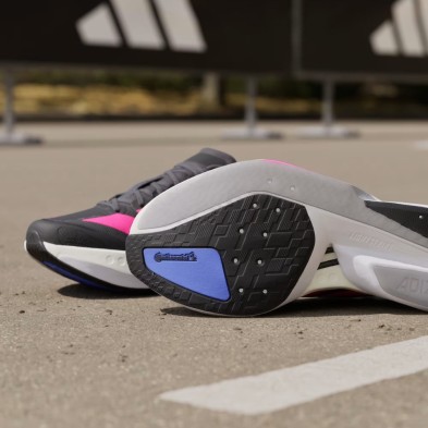 Zapatillas Adidas Adizero Boston 13 Mujer Core Black/ Lucid Pink/ Cobalt Blue suela lighttraxion