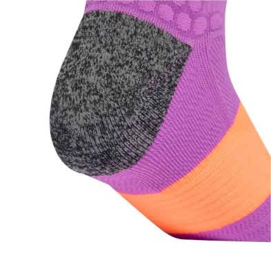 Calcetines Adidas Runxboost Purple Burst/ Lucid Orange/ White talón acolchado cushioned
