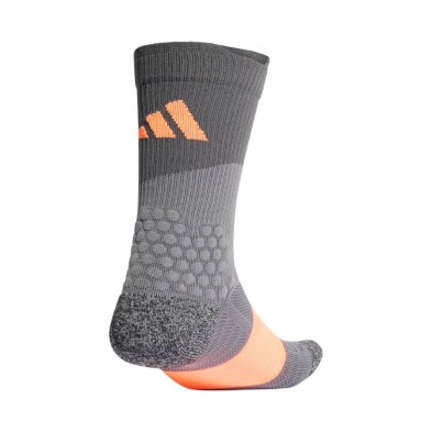 Calcetines Adidas Runxboost gris y naranja