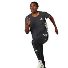 Camiseta manga corta Adidas Adizero running hombre Black