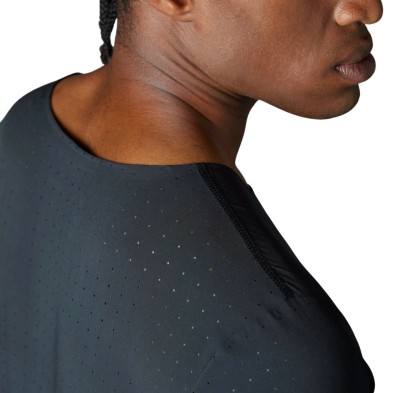 Camiseta manga corta Adidas Adizero running hombre Black tecnología aeroready