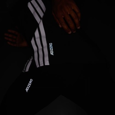 Camiseta manga corta Adidas Adizero running hombre Black detalles reflectantes