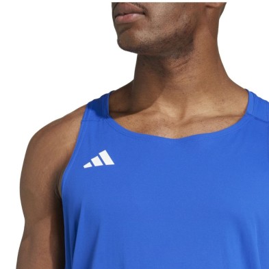Camiseta tirantes Adidas Adizero Essentials Singlet hombre Blue tejido aeroready