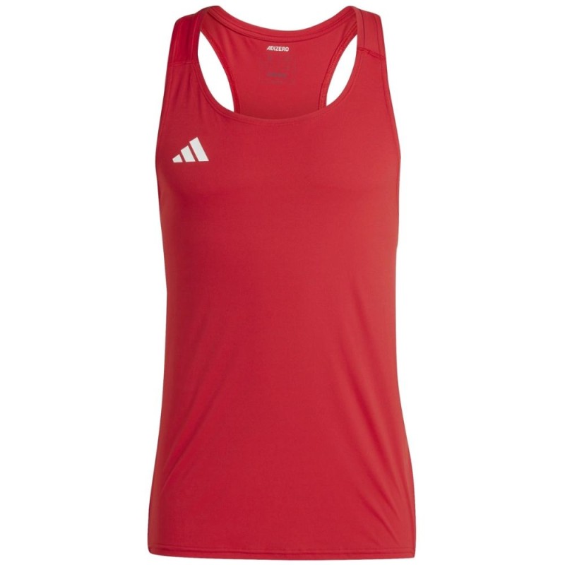 Camiseta tirantes Adidas Adizero Essentials Singlet hombre Red