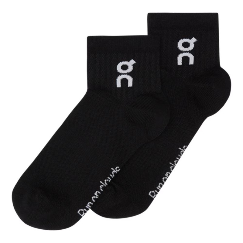 Calcetines On Running Logo Sock Mid Pack de 3 Black