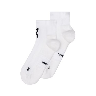 Calcetines On Running Core Run Sock Mid Pack de 2 White