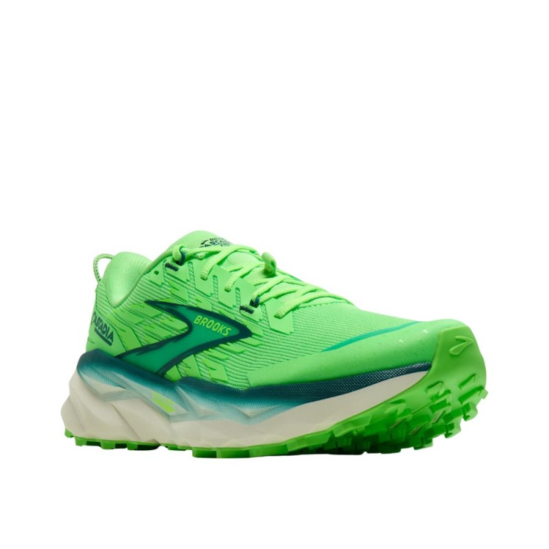 Zapatillas trail Brooks Cascadia 19 hombre Gecko/ Atlantic Deep/ Bluewash