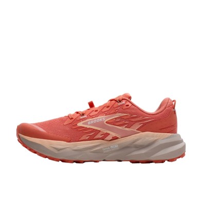 Zapatillas trail Brooks Cascadia 19 mujer melocotón y coral